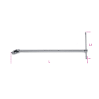 BETA - Quadro maschio 1/2 snodato a T cromato, quadri a T snodati 1/2 40, ideale per connessioni versatili.