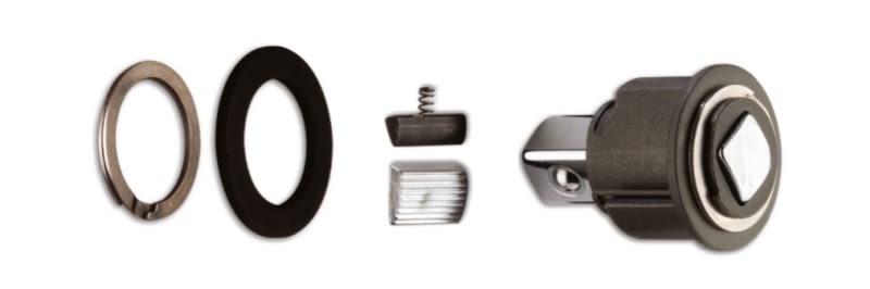 BETA - Set di ricambio per cricchetti a scatto 1/2, ideale per sostituire componenti usurati e mantenere l'efficienza degli strumenti.