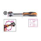 BETA - Cricchetto reversibile con impugnatura rotante attacco quadro maschio 1/2" meccanismo a 52 denti /58.