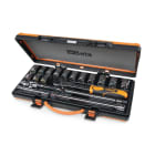 BETA - Cassette Multicolor 19pz Assort. 1/2 con 14 Chiavi a Bussola Esagonali e 5 Accessori 009202964