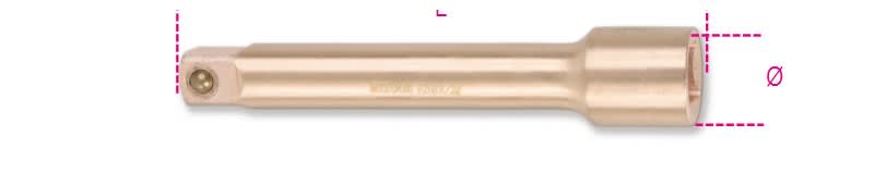 BETA - Prolunghe antiscintilla 3/4 200mm BA /22 con attacchi quadri maschio e femmina.