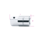 BETA - Raccordo con attacco quadro femmina 3/4" e maschio 1" cromato F3/4XM1/16