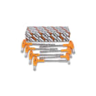 BETA - Serie di 7 chiavi a pipa esagonali-poligonali con impugnatura di manovra DP PIEG CON IMP SR 7PZ/S7.