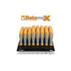 BETA - Espositore da parete con 43 chiavi a bussola esagonale con impugnatura tipo corto DISPLAY L33 43 CH. BUSSOLA BETAMAX BX/DG
