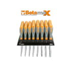 BETA - Espositore da parete con 43 chiavi a bussola esagonale con impugnatura tipo lungo DISPLAY L33 43 CH. BUSSOLA BETAMAX BX/DG