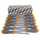 BETA - Serie 12 chiavi a bussola esagonale con impugnatura bimateriale, profilo bocca BX/S12. 009440062