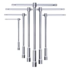 BETA - Serie di 6 chiavi a T semplici con bussola esagonale profonda SR 6PZ BUSS. ESAG. PROF /S6.