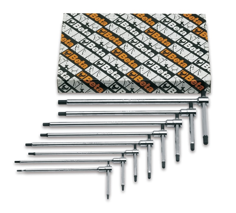 BETA - Chiavi a T esagonali maschio, serie 8 pezzi (art. 951)