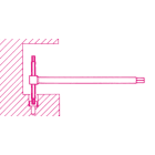 BETA - Chiavi a T con tre estremità maschio per viti con impronta torx cromate chiavi a T esag maschio TX 10. 009510810