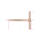 BETA - Chiavi a T esagonale maschio antiscintilla BA 5.