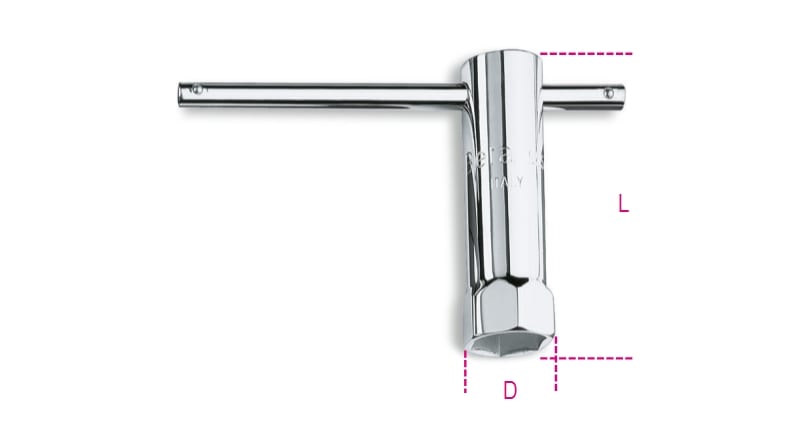 BETA - Chiave a tubo semplice per candele d’accensione 20,8.