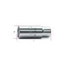 BETA - Chiavi a bussola per candele d'accensione 9/16 Q1/2 C14 femmina 1/2"