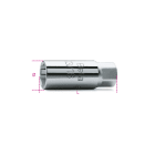 BETA - Chiavi a bussola per candele d'accensione 9/16" Q3/8 E14 femmina 3/8" quadrato.