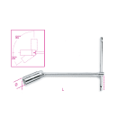 BETA - Chiavi a T snodate per candele d'accensione 16 957 con bussola.