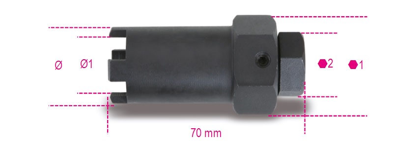 BETA - Chiave a bussola per ghiere portainiettori F