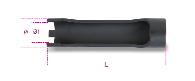 BETA - Chiave a bussola per ghiere portainiettori aperte L.