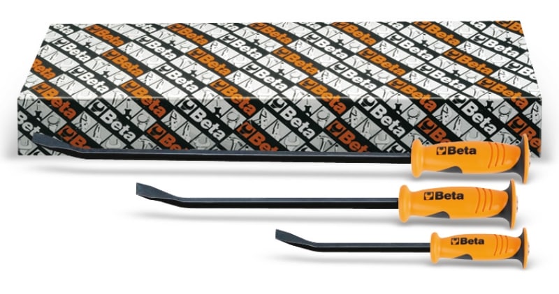 BETA - Serie di 3 leve con estremita piatta curva SR. 3/S3 965.