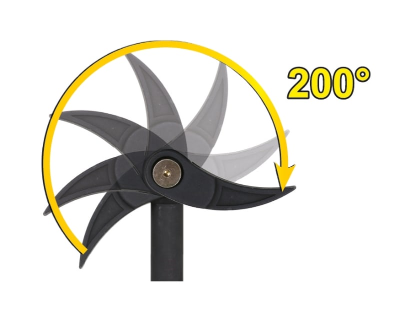 BETA - Serie di 3 leve con testa snodata piatta curva VALIGETTE /C3.