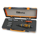 BETA - Giravite dinamometrico con accessori per il serraggio controllato delle valvole dei pneumatici e sistema di controllo della pressione TPMS 8 PZ /C8.