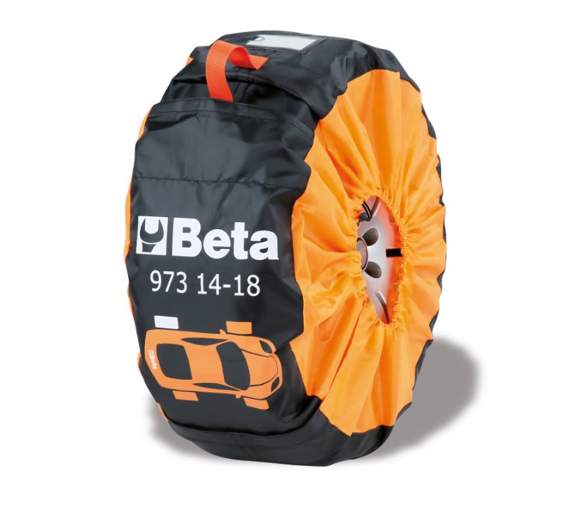 BETA - Kit di 4 protezioni in nylon per ruote e custodie pneumatici 14'-18'