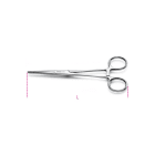 BETA - Pinzetta autobloccante a becchi arrotondati, zigrinati in acciaio inossidabile EX1779. 010020001