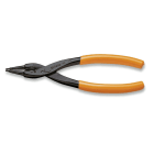BETA - Pinze becchi diritti per anelli elastici di sicurezza, fori manici ricoperti in PVC 140x13.