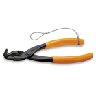 BETA - Pinze a becchi piegati a 90° per anelli elastici di sicurezza, per fori manici ricoperti in PVC H-SAFE, pinze becchi piegati 90 H-SAFE fori 170.