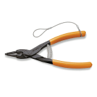 BETA - Pinze becchi diritti per anelli elastici di sicurezza alberi manici ricoperti in PVC H-SAFE 140x1,3.