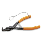 BETA - Pinze a becchi piegati a 90° per anelli elastici di sicurezza per alberi manici ricoperti in PVC H-SAFE, pinze becchi pieg. 90 H-SAFE alberi 175.