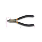 BETA - Tronchese a tagliente semiraso manici ricoperti con 2 strati di PVC antiscivolo, tronchesi diagonali semiraso 125.