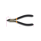 BETA - Tronchese a tagliente semiraso manici ricoperti con 2 strati di PVC antiscivolo, tronchesi diagonali semiraso 125.