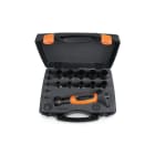 BETA - Assortimento di 15 fustelle da 3 a 30 mm e 1 accessorio CASS.15 FUSTELLE+1 BATTIF. D3-D30 C/16T.