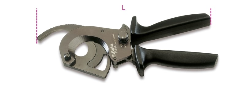 BETA - Tagliacavi a cricchetto a 45: per tagli precisi e veloci. 011340045