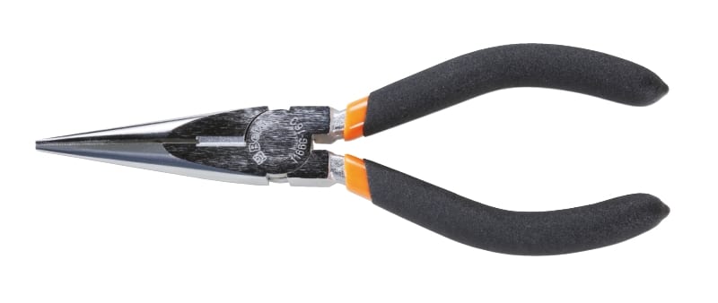 BETA - Assortimento di 1 pinza universale, 1 pinza becchi mezzotondi lunghi e 1 tronchese, con 2 strati di PVC antiscivolo con finitura industriale. Assort. pinze-tron. fin/ind. 3pz g/d3.