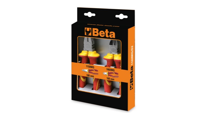 BETA - Assortimento di 1 pinza universale isolata e 1 tronchese isolato MQ/D2.