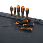 BETA - Giravite Evox per viti a testa con intaglio cromati punta nera lama piatta Evox 4x100.