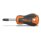 BETA - Giravite Evox per viti con impronta a croce Phillips®, tipo cortissimo cromati punta nera gr2 n 6x30.