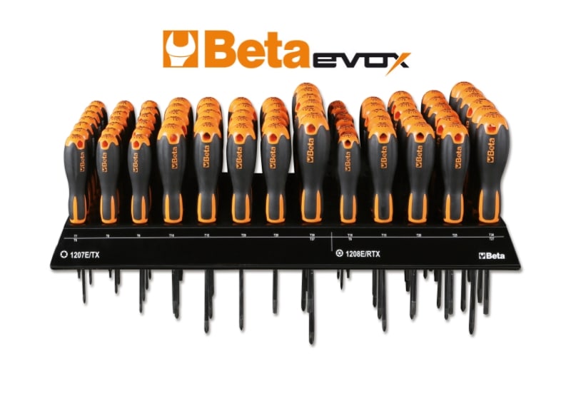 BETA - Espositore da parete con 80 giravite EVOX E10P.