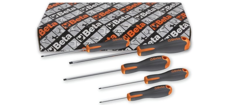 BETA - Serie di 5 giravite per viti senza testa con intaglio art. 1204E giraviti lpp evox serie 5 pz. s5
