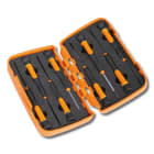 BETA - Serie di 8 microgiravite, lama piatta e phillips in astuccio plastico rigido, microgiravite 1257lp-ph serie 8pz lph/s8.