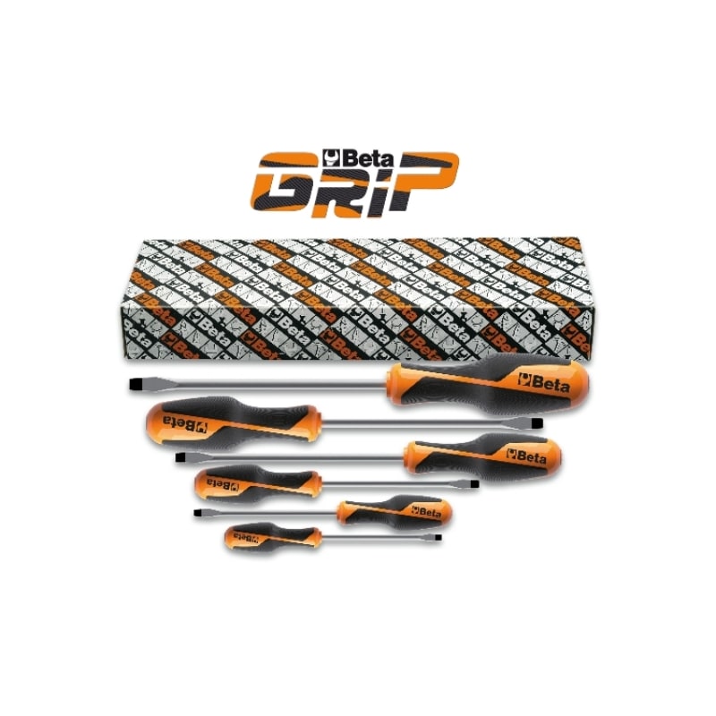 BETA - Serie di 6 giravite per viti a testa con intaglio GIRAVITI LP BETAGRIP 6PZ/S6 art. 1260.
