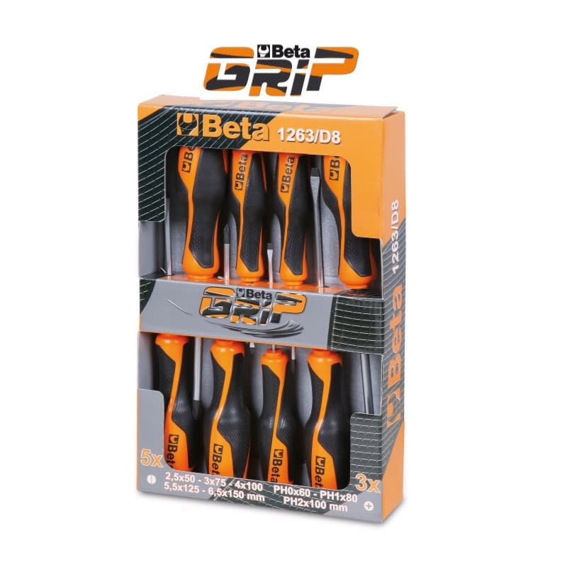 BETA - Serie 10 giravite (art. 1260, 1260N, 1262, 1262N) LP-PH BETAGRIP 10PZ /D10