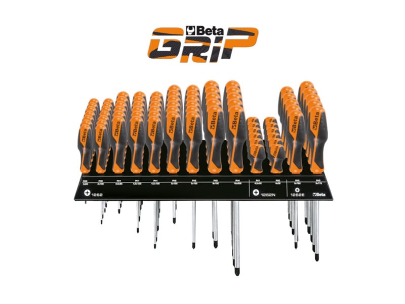 BETA - Espositore da parete con 70 giravite Betagrip PH/E70.