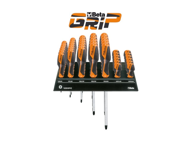 BETA - Espositore da parete con 40 giravite Betagrip Pz/E40. 012630580