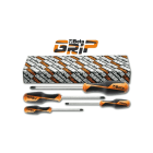 BETA - Serie di 4 giravite per viti con impronta a croce Pozidriv®-Supadriv® Betagrip 4PZ PZ/S4.