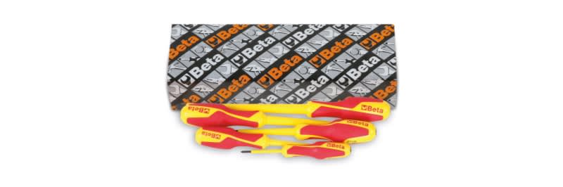 BETA - Serie di 5 giravite per viti con impronta a croce phillips art. 1272MQ giraviti croce BG SR 5 pz. MQ/S5