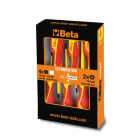 BETA - Serie di 6 giravite slim, giravite 1272/1274 slim bg mqf/d6, ideali per lavori di precisione.