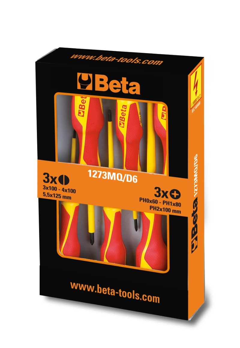 BETA - Serie di 6 giravite 1274MQ 1272MQ BG MQ/D6.