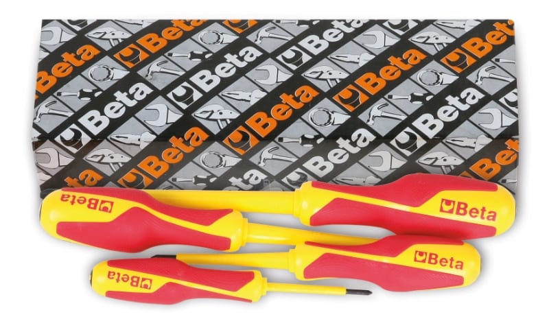 BETA - Serie di 6 giravite per viti con impronta a croce Pozidriv®-Supadriv® BGMQ SERIE 4 PZ. MQ/S4. 012790751