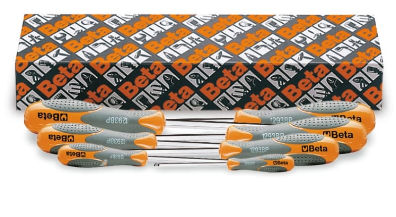 BETA - Serie di 7 chiavi maschio esagonale ad estremità sferica art. 1293BP chiavi maschio BP BMAX serie 7pz BP/S7.